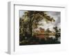 Wooded Landscape with Watermill, 1660s-Meindert Hobbema-Framed Giclee Print