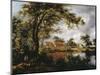 Wooded Landscape with Watermill, 1660s-Meindert Hobbema-Mounted Giclee Print