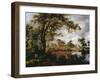 Wooded Landscape with Watermill, 1660s-Meindert Hobbema-Framed Giclee Print