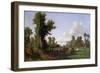 Wooded Landscape-Jean-François Millet-Framed Giclee Print