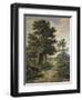 Wooded Landscape-Barend Cornelis Koekkoek-Framed Giclee Print