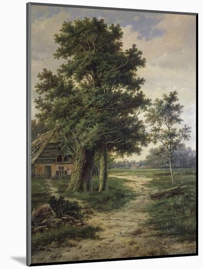 Wooded Landscape-Barend Cornelis Koekkoek-Mounted Giclee Print