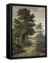 Wooded Landscape-Barend Cornelis Koekkoek-Framed Stretched Canvas