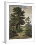 Wooded Landscape-Barend Cornelis Koekkoek-Framed Giclee Print