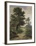 Wooded Landscape-Barend Cornelis Koekkoek-Framed Giclee Print