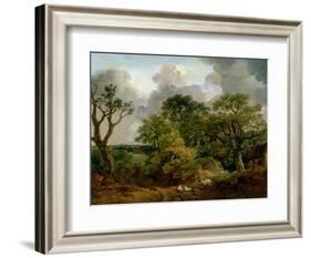 Wooded Landscape-Thomas Gainsborough-Framed Giclee Print