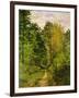 Wooded Path, 1865-Claude Monet-Framed Giclee Print