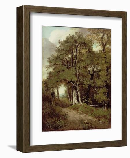 Wooded Path-John Constable-Framed Premium Giclee Print