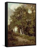 Wooded Path-John Constable-Framed Stretched Canvas