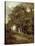 Wooded Path-John Constable-Stretched Canvas