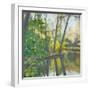 Wooded Pond-John Rufo-Framed Art Print