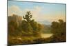 Wooded River Landscape, Pennsylvania (Monarch of the Grove)-Russell Smith-Mounted Giclee Print