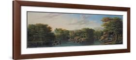 Wooded River Landscape-George the Elder Barret-Framed Giclee Print