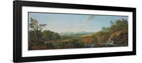 Wooded River Landscape-George the Elder Barret-Framed Giclee Print