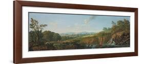 Wooded River Landscape-George the Elder Barret-Framed Giclee Print