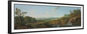 Wooded River Landscape-George the Elder Barret-Framed Giclee Print