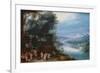 Wooded River Scenery with Road Way, C. 1602-Feb Brueghel-Framed Giclee Print