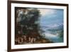 Wooded River Scenery with Road Way, C. 1602-Feb Brueghel-Framed Giclee Print