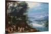 Wooded River Scenery with Road Way, C. 1602-Feb Brueghel-Mounted Giclee Print