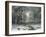 Wooded Winter Landscape, c.1899-Carl Fahrbach-Framed Giclee Print