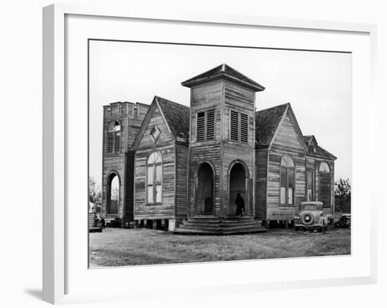 Wooden African American Baptist Church-Charles E^ Steinheimer-Framed Photographic Print