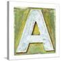 Wooden Alphabet Block, Letter A-donatas1205-Stretched Canvas