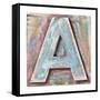 Wooden Alphabet Block, Letter A-donatas1205-Framed Stretched Canvas