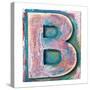 Wooden Alphabet Block, Letter B-donatas1205-Stretched Canvas