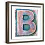 Wooden Alphabet Block, Letter B-donatas1205-Framed Premium Giclee Print