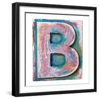 Wooden Alphabet Block, Letter B-donatas1205-Framed Premium Giclee Print