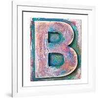 Wooden Alphabet Block, Letter B-donatas1205-Framed Premium Giclee Print