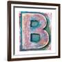 Wooden Alphabet Block, Letter B-donatas1205-Framed Premium Giclee Print