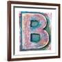 Wooden Alphabet Block, Letter B-donatas1205-Framed Premium Giclee Print