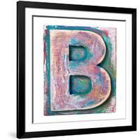 Wooden Alphabet Block, Letter B-donatas1205-Framed Premium Giclee Print