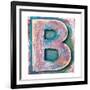 Wooden Alphabet Block, Letter B-donatas1205-Framed Premium Giclee Print