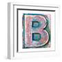 Wooden Alphabet Block, Letter B-donatas1205-Framed Art Print