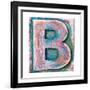 Wooden Alphabet Block, Letter B-donatas1205-Framed Art Print