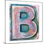 Wooden Alphabet Block, Letter B-donatas1205-Mounted Art Print