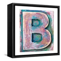 Wooden Alphabet Block, Letter B-donatas1205-Framed Stretched Canvas