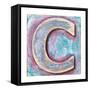 Wooden Alphabet Block, Letter C-donatas1205-Framed Stretched Canvas