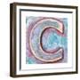Wooden Alphabet Block, Letter C-donatas1205-Framed Premium Giclee Print