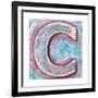 Wooden Alphabet Block, Letter C-donatas1205-Framed Premium Giclee Print