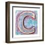 Wooden Alphabet Block, Letter C-donatas1205-Framed Art Print