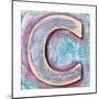 Wooden Alphabet Block, Letter C-donatas1205-Mounted Art Print