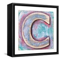 Wooden Alphabet Block, Letter C-donatas1205-Framed Stretched Canvas