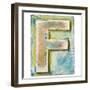Wooden Alphabet Block, Letter F-donatas1205-Framed Premium Giclee Print
