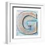 Wooden Alphabet Block, Letter G-donatas1205-Framed Art Print