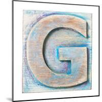 Wooden Alphabet Block, Letter G-donatas1205-Mounted Art Print