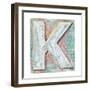 Wooden Alphabet Block, Letter K-donatas1205-Framed Premium Giclee Print