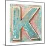Wooden Alphabet Block, Letter K-donatas1205-Mounted Premium Giclee Print